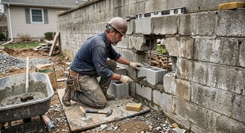 Block Masonry Repair in Helena, MT