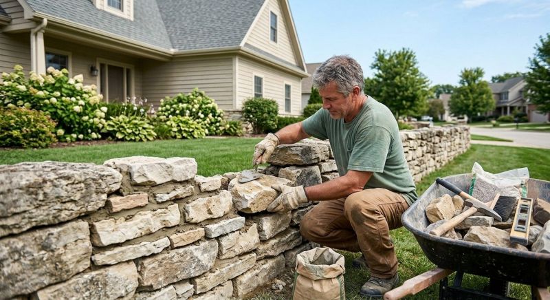 Brick Fence Repair in Helena, MT