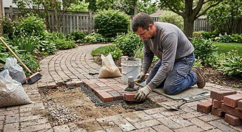 Brick Pathway Repair in Helena, MT