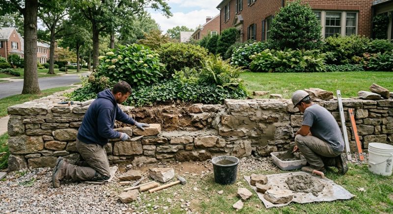 Brick Retaining Wall Repair in Helena, MT