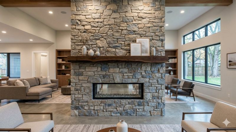 Stone Chimney Installation in East Helena, MT