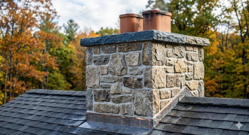 Stone Chimney Installation in Helena, MT