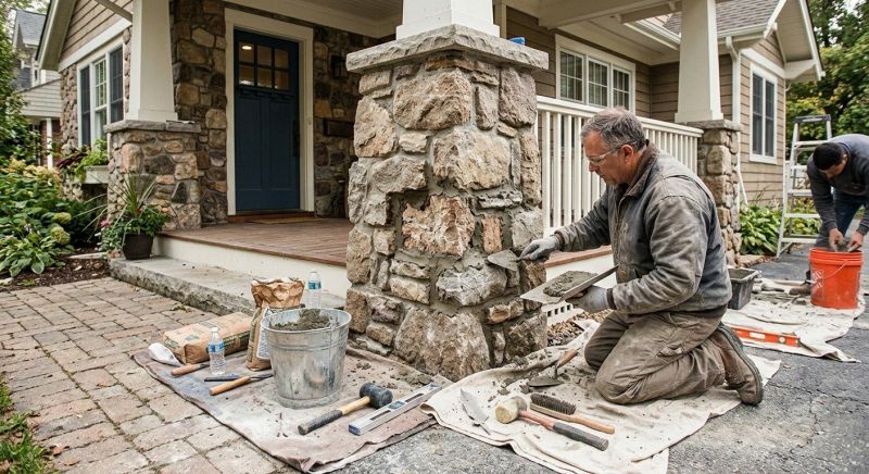Stone Column Repair in Helena, MT