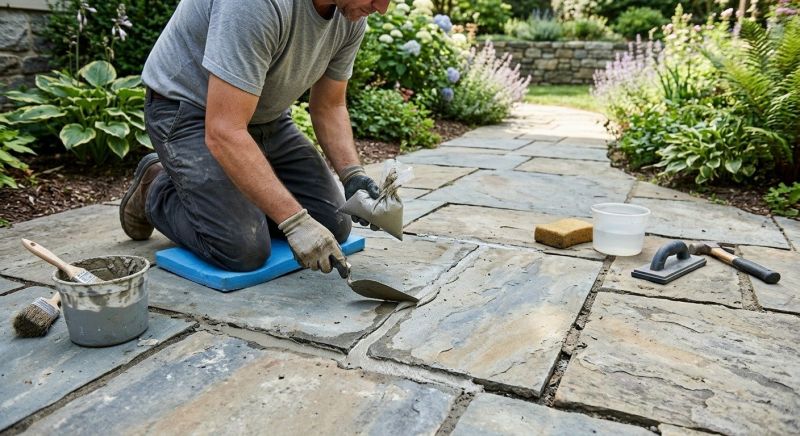 Stone Walkway Repair in Helena, MT