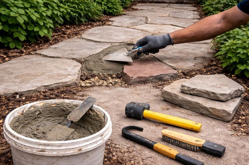 Stone Walkway Repair