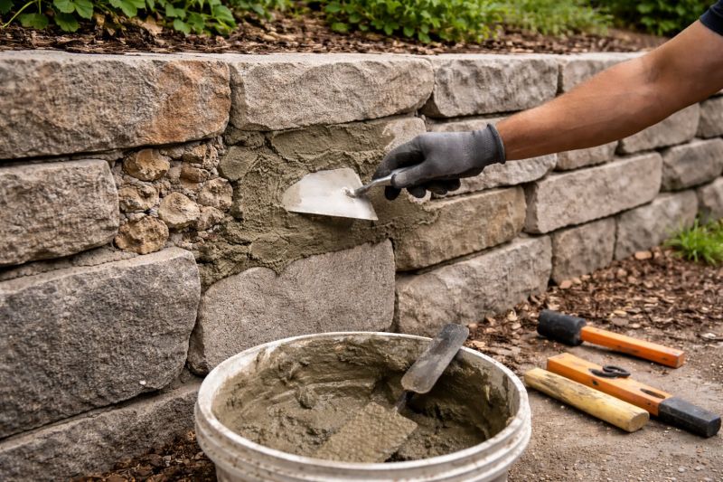 Stone Wall Repair in East Helena, MT